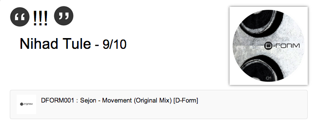 Nihad Tule supports Sejon Movement Original Mix Label Worx1